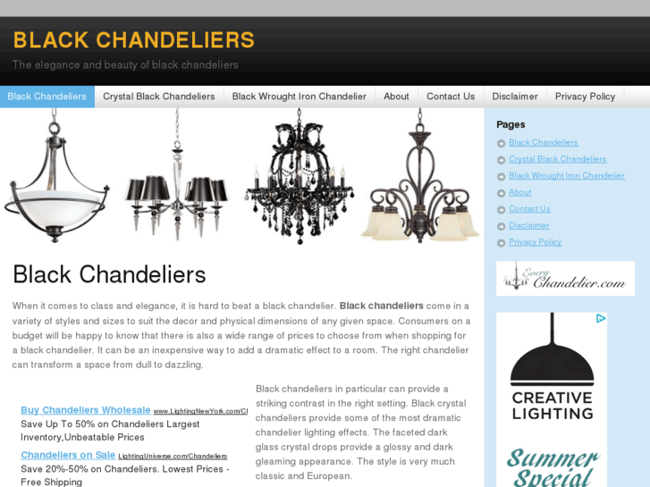 www.blackchandeliers.net