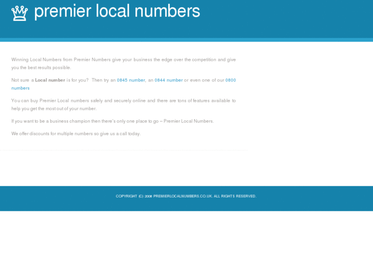 www.premierlocalnumbers.co.uk