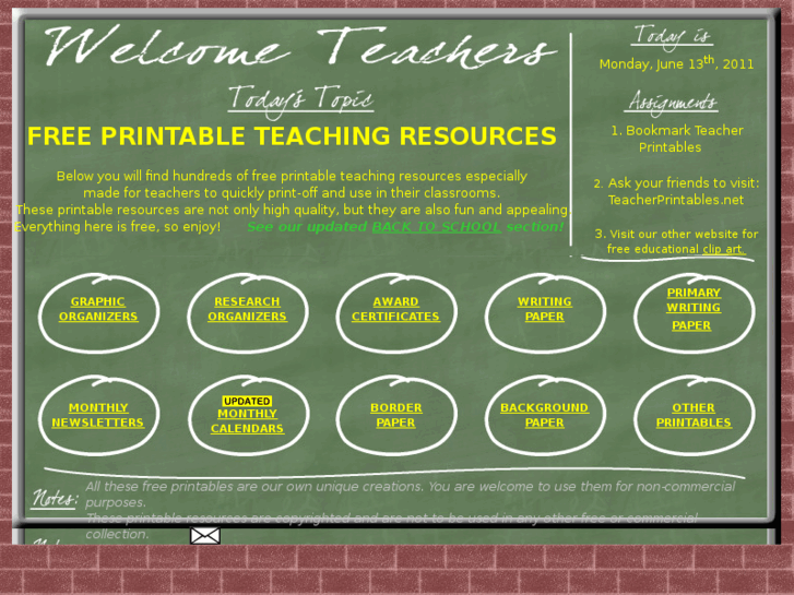 www.teacherprintables.net