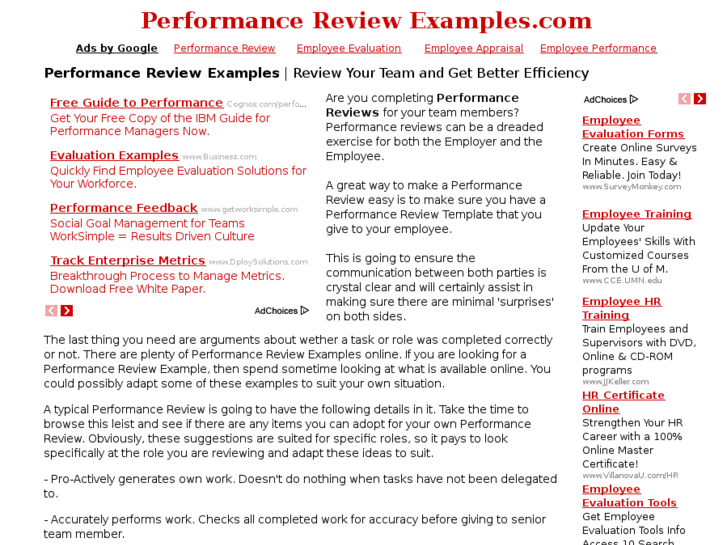 www.performancereviewexamples.com