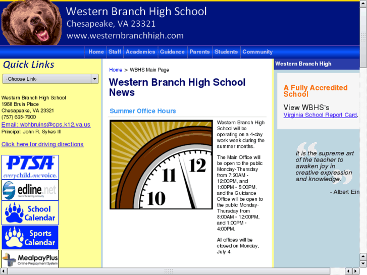 www.westernbranchhigh.com