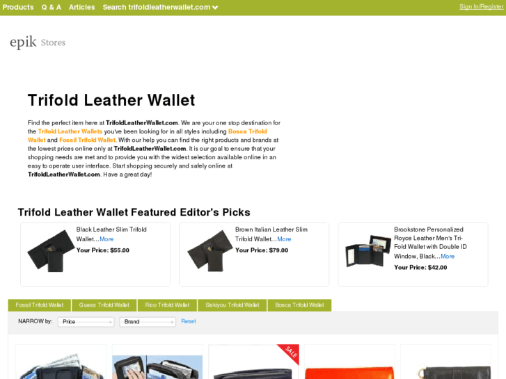 www.trifoldleatherwallet.com