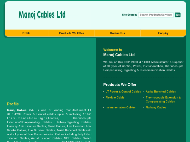 www.manojcables.com