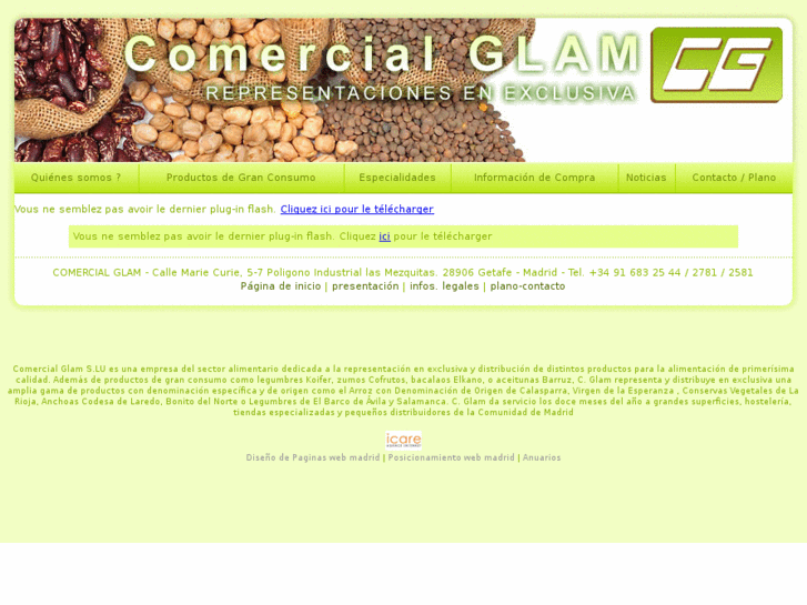 www.distribucion-alimentacion-glam.es