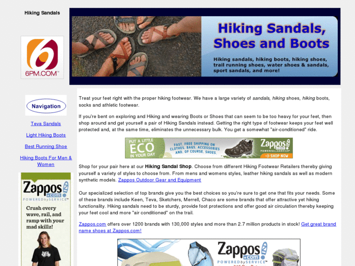 www.hikingsandals.org