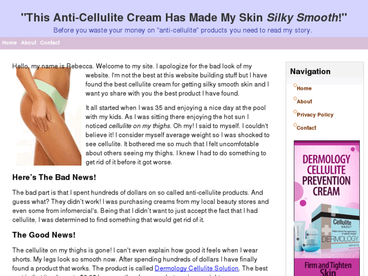 www.reducecelluliteappearance.com