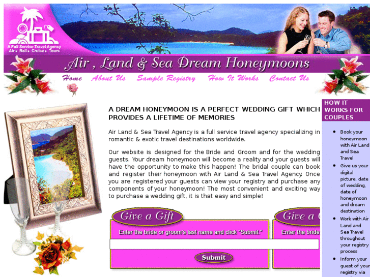 www.airlandnseahoneymoons.com