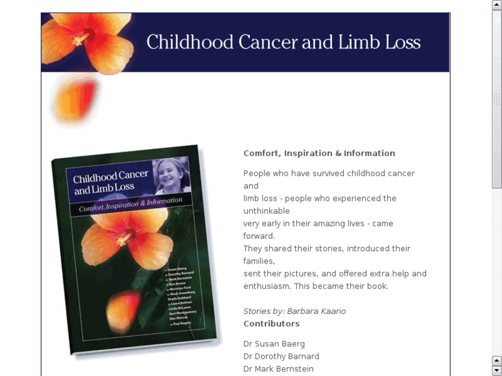 www.childhoodcancerandlimbloss.com