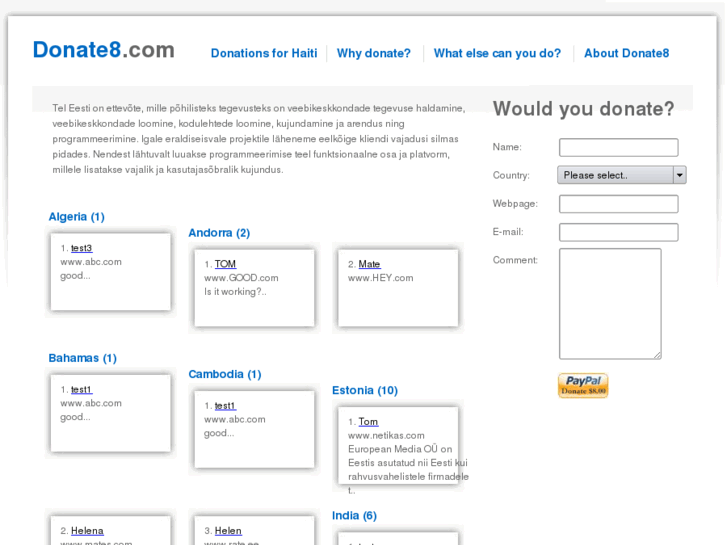 www.donate8.com
