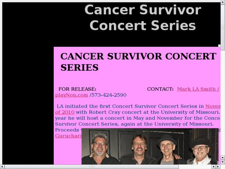 www.cancersurvivorconcert.com