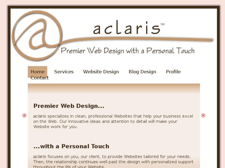 www.aclariswebdesign.com