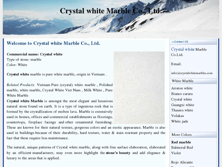 www.crystalwhitemarbles.com