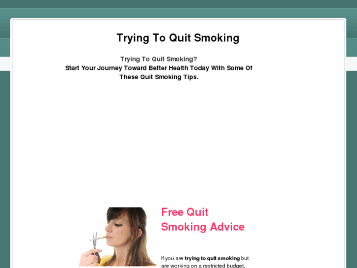 www.tryingtoquitsmoking.net