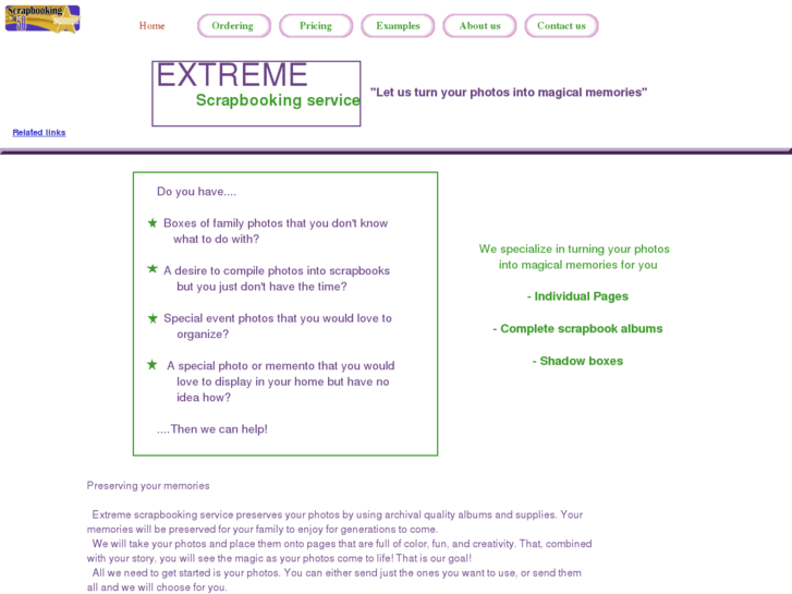 www.extremescrapbookingservice.com