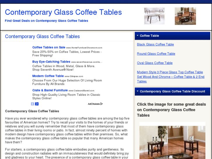 www.contemporaryglasscoffeetables.net