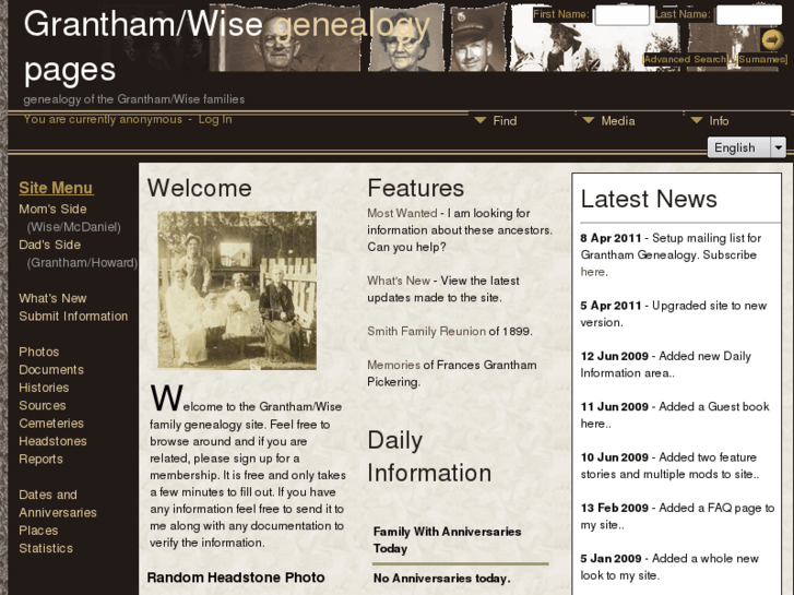 www.granthamgenealogy.net