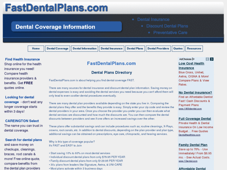 www.fastdentalplans.com