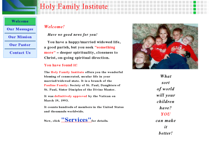 www.holyfamilyinstitute.net