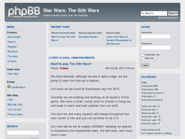 www.thesithwars.org