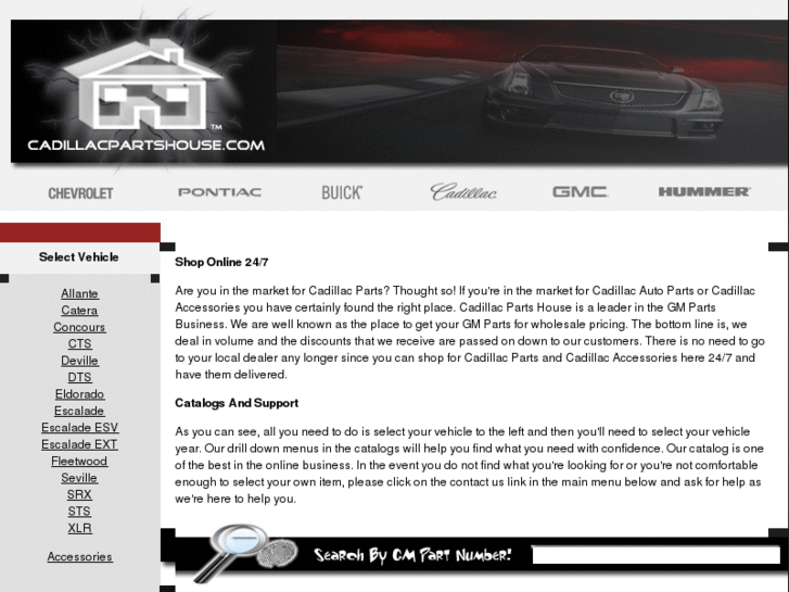 www.cadillacpartshouse.com