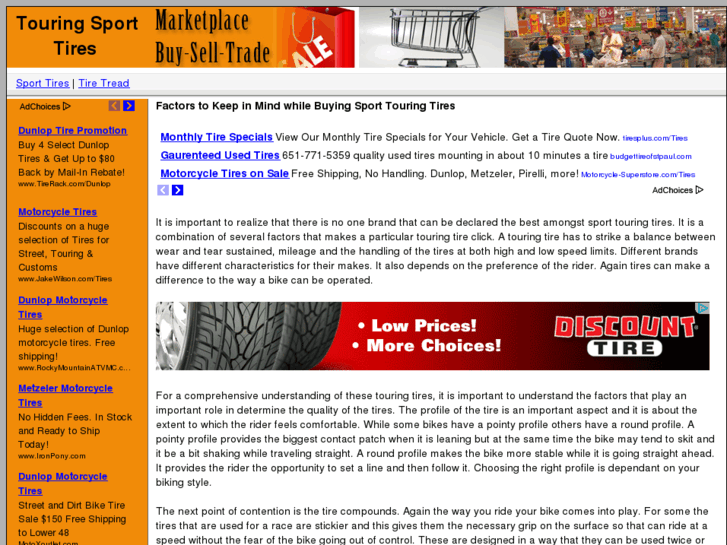 www.sporttouringtires.com