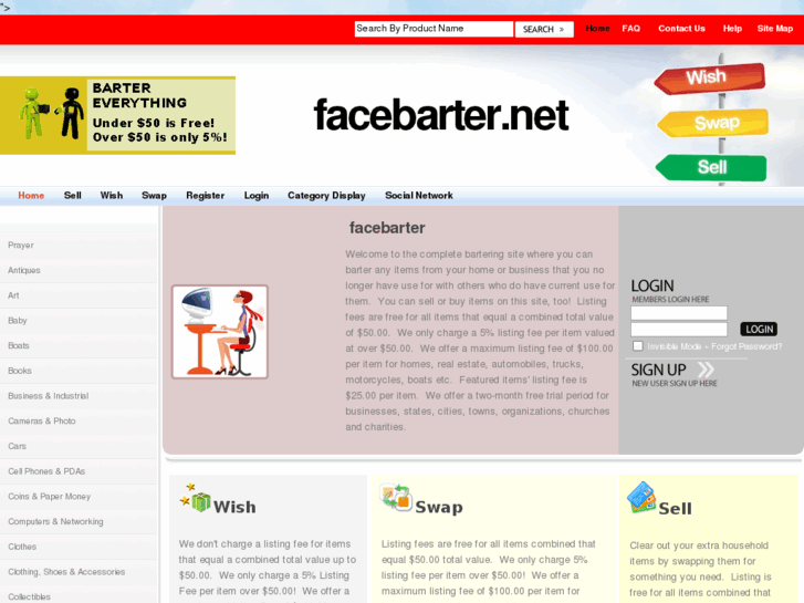 www.facebarter.net