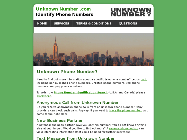 www.unknownnumber.com