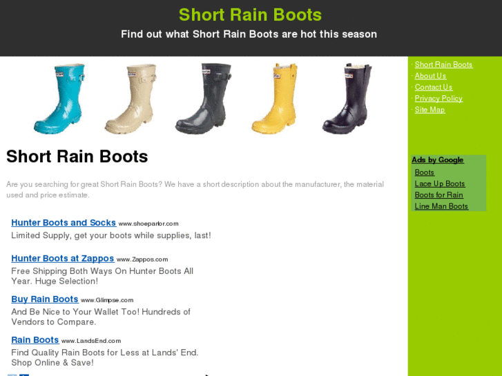www.shortrainboots.com