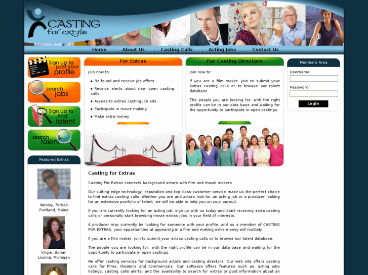 www.castingforextras.com