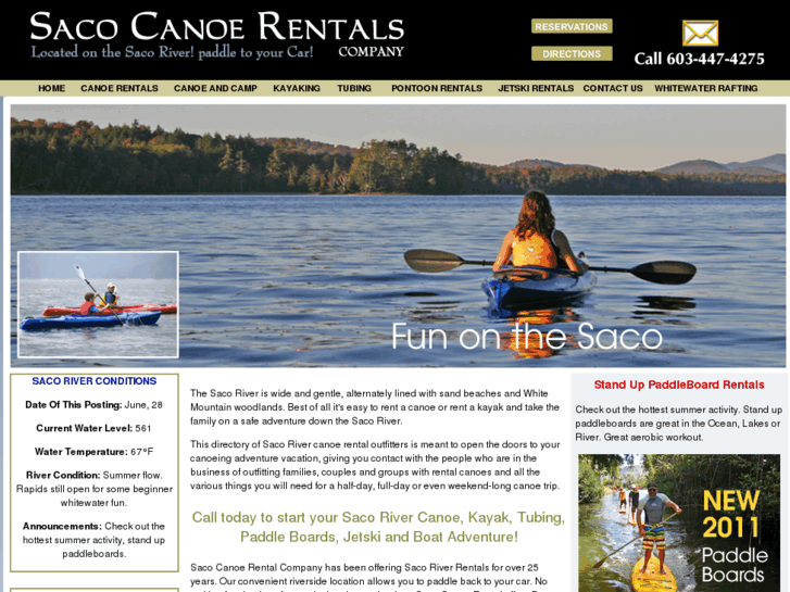 www.sacocanoerental.com
