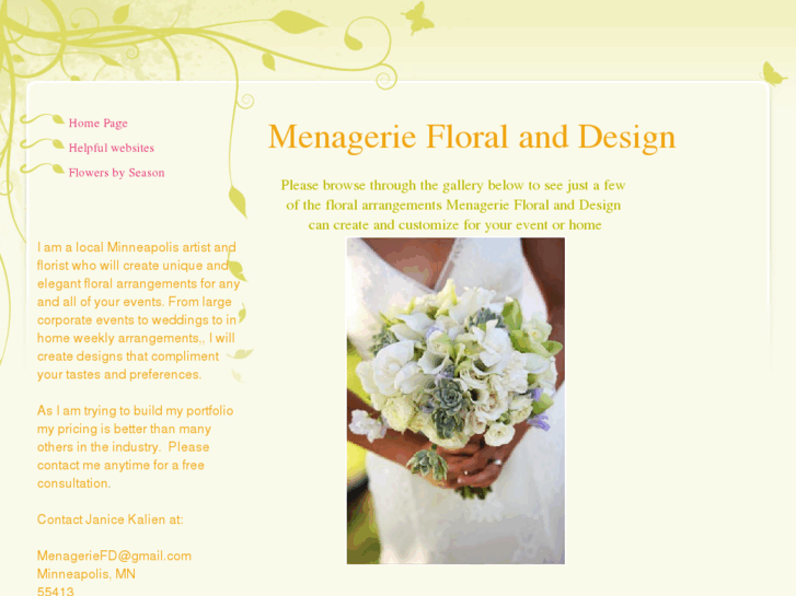 www.menageriefloralanddesign.com