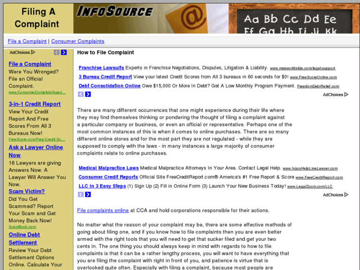 www.howtofilecomplaint.com