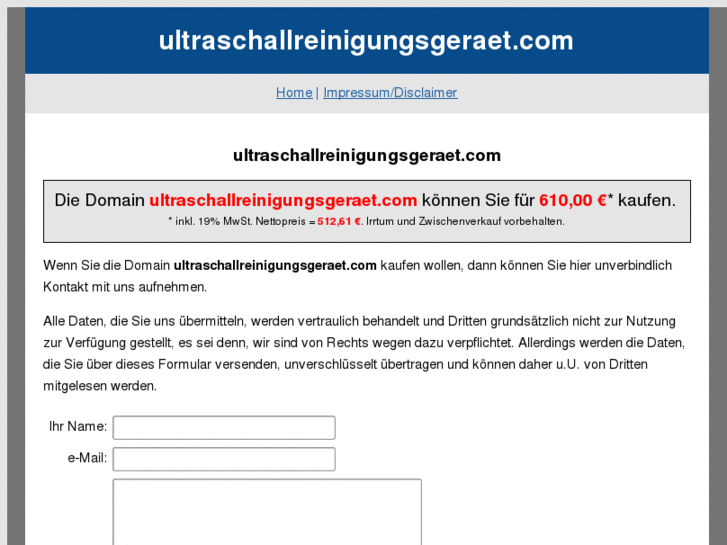 www.ultraschallreinigungsgeraet.com