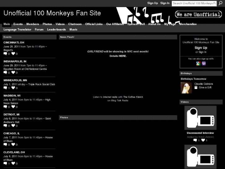 www.unofficial100monkeysfans.com