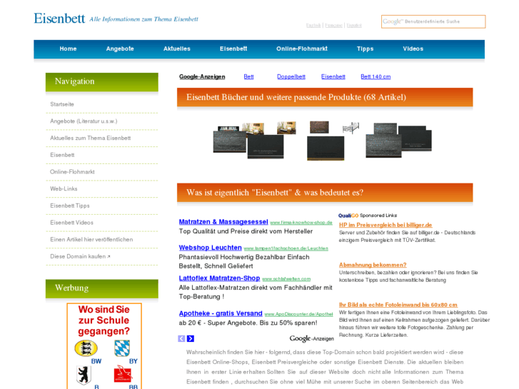 www.eisenbett.info