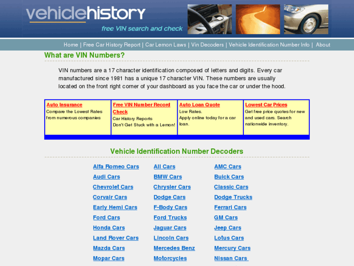 www.vehicle-history.com