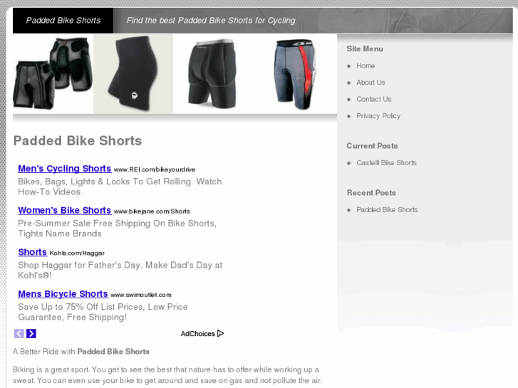 www.paddedbikeshorts.net