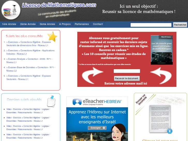 www.licencedemathematiques.com