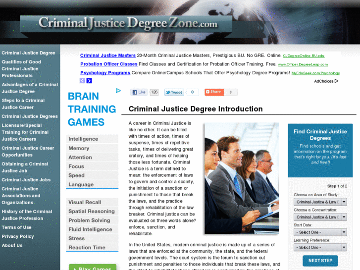 www.criminaljusticedegreezone.com