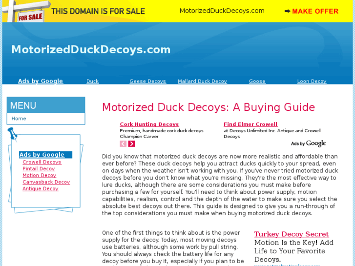www.motorizedduckdecoys.com