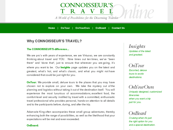 www.connoisseurstravel.com
