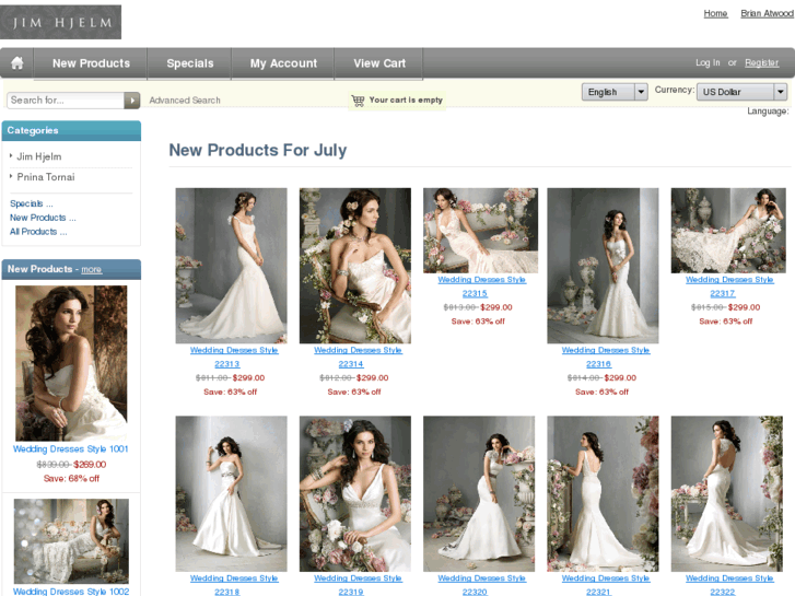 www.jimhjelmweddingdresses.com
