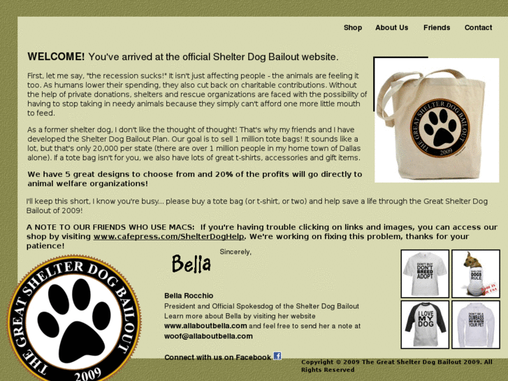 www.shelterdogbailout.com