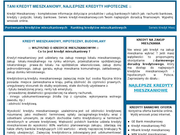 www.kredyt-mieszkaniowy.com