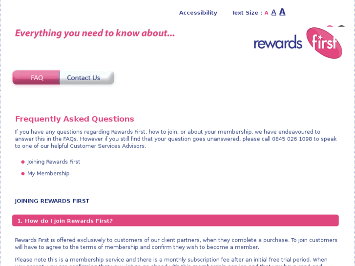 www.rewardsfirst-faq.com