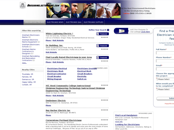 www.greshamelectricians.com