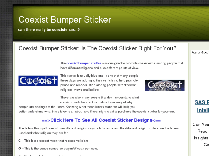 www.coexistbumpersticker.org