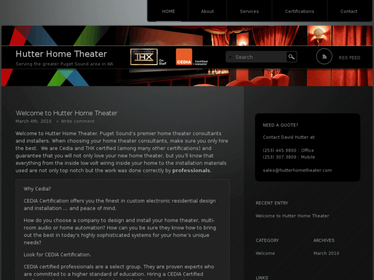 www.hutterhometheater.com