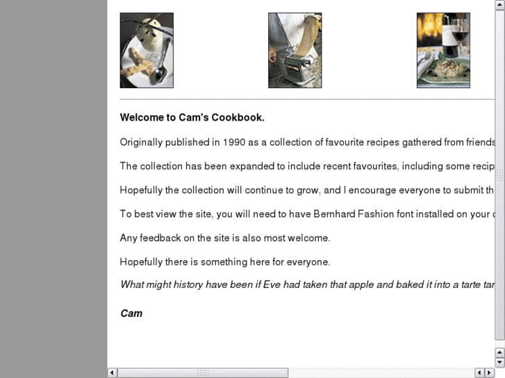 www.camscookbook.com
