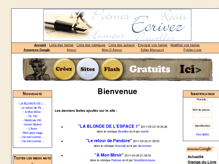 www.ecrivez.org